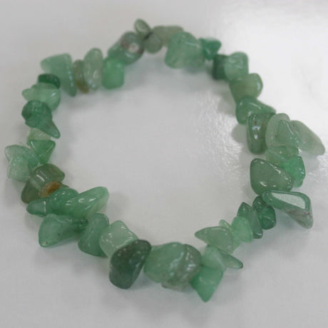 Jade Gemstone Bracelet Chip Bead Stretch - SHAMTAM.COM