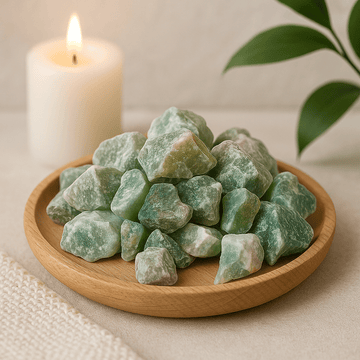 Rå jade krystaller 500g