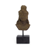Java Princess Sculpture on Stand, Grey - SHAMTAM.COM