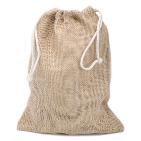 Jute Hessian Drawstring Bag 240 x 300 mm - SHAMTAM.COM