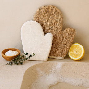 Jute Mix Mitt - Brown - SHAMTAM.COM