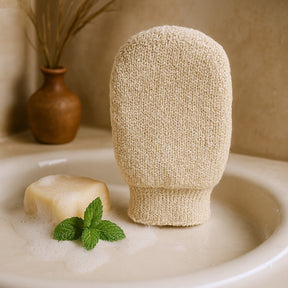 Jute Mix Mitt - Cream - SHAMTAM.COM