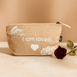 Jute Pouch - I Am Loved - SHAMTAM.COM