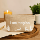 Jute Pouch I Am Magical Hop Hare - SHAMTAM.COM