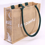 Hop Hare Jute Big Bag - I am Powerful - SHAMTAM.COM