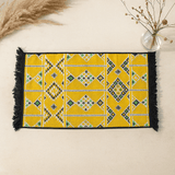 Kilim Area Rug 125x80 cm Yellow Turkish - SHAMTAM.COM