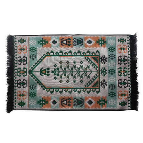 Kilim Rug Green 125x80 cm - SHAMTAM.COM