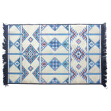 Kilim Rug 125x80 cm - Sky Blue - SHAMTAM.COM