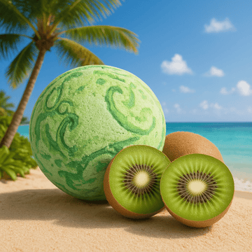 Kiwi Fruit Bath Bomb 180g With Coconut Butter