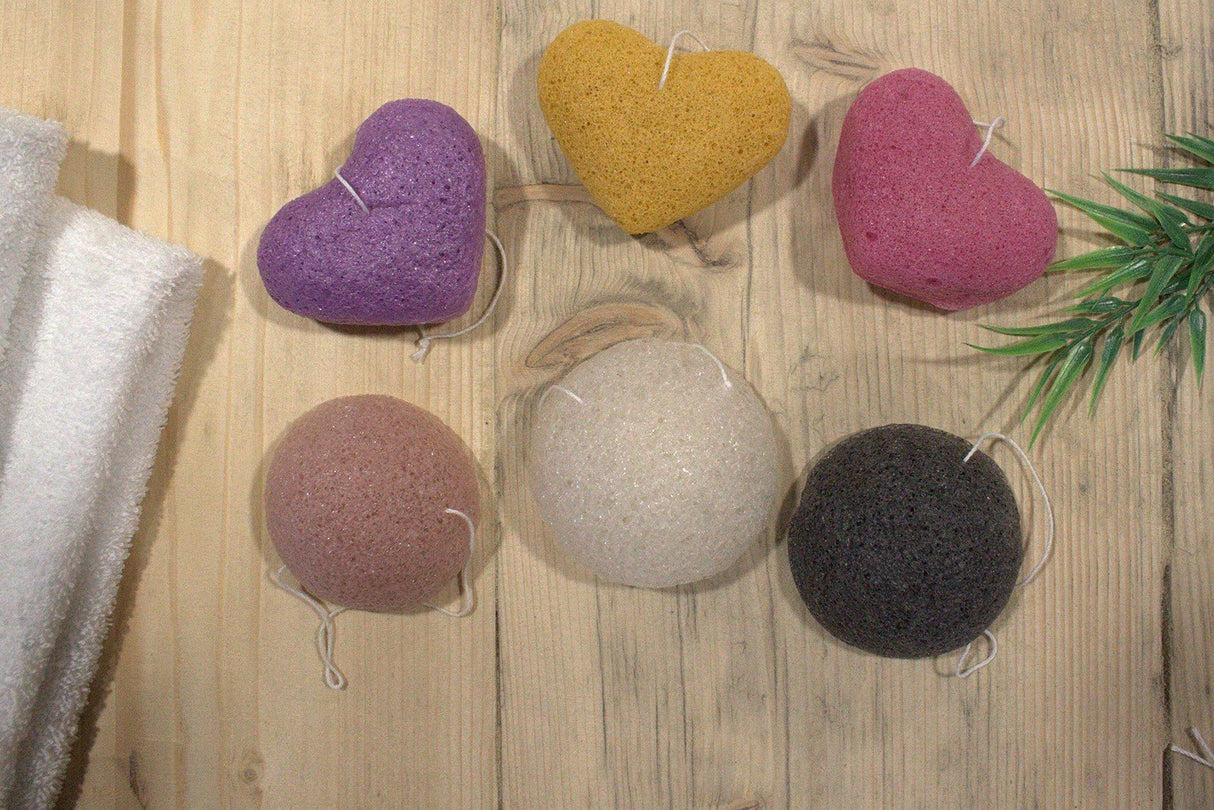 Konjac Heart Sponge - Lavender - SHAMTAM.COM