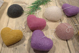 Konjac Heart Sponge - Peach - SHAMTAM.COM