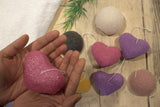 Konjac Heart Sponge - Rose - SHAMTAM.COM