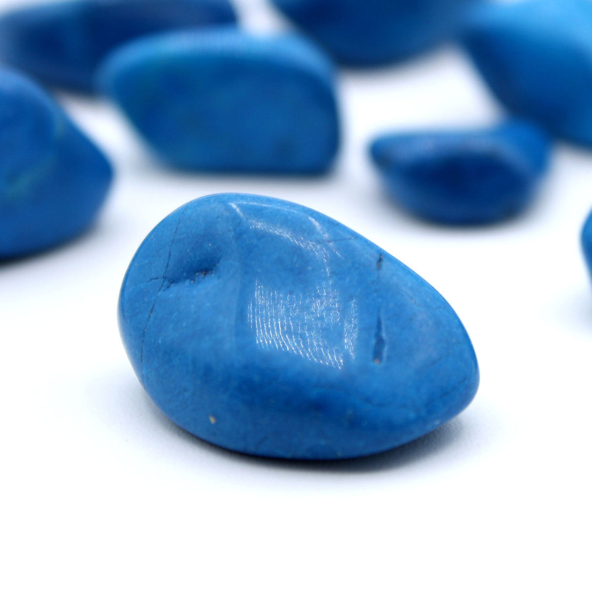 Blue Howlite Tumbled Stones - Crystals Gemstones - SHAMTAM.COM