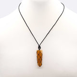 Golden Quartz Pendant - Laced Crystal Gemstone Flat Point - SHAMTAM.COM