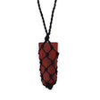 Red Jasper Pendant - Laced Crystal Gemstone Flat Point - SHAMTAM.COM