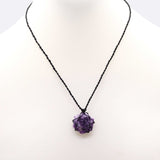 Lepidolite Pendant - Laced Crystal Gemstone Flat Point - SHAMTAM.COM