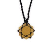 Yellow Quartz Pendant - Laced Crystal Gemstone Flat Point - SHAMTAM.COM