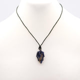 Sodalite Pendant - Laced Crystal Gemstone Flat Point - SHAMTAM.COM