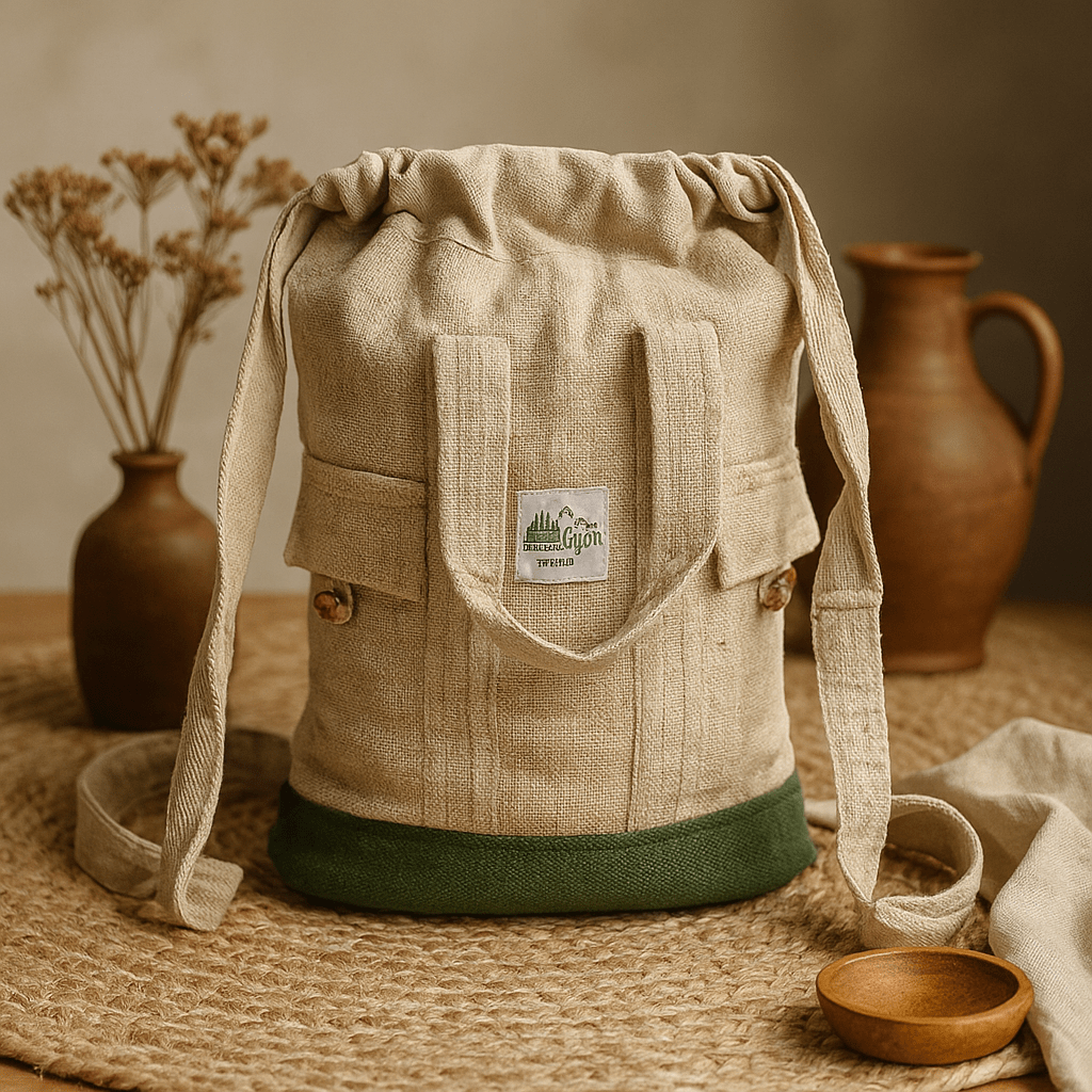 Laptop Backpack Hemp Cotton Boho - SHAMTAM.COM