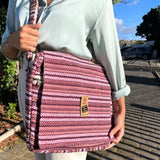 Soft Banjar Laptop Bag - Soft Pink - SHAMTAM.COM