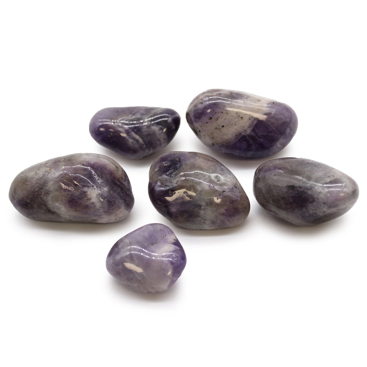 Amethyst Tumble Stones - African Crystals Gemstones - SHAMTAM.COM