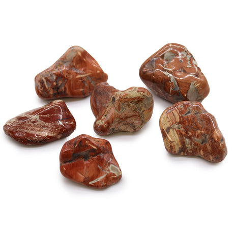 Light Jasper - Brecciated Tumble Stones - African Crystals Gemstones - SHAMTAM.COM