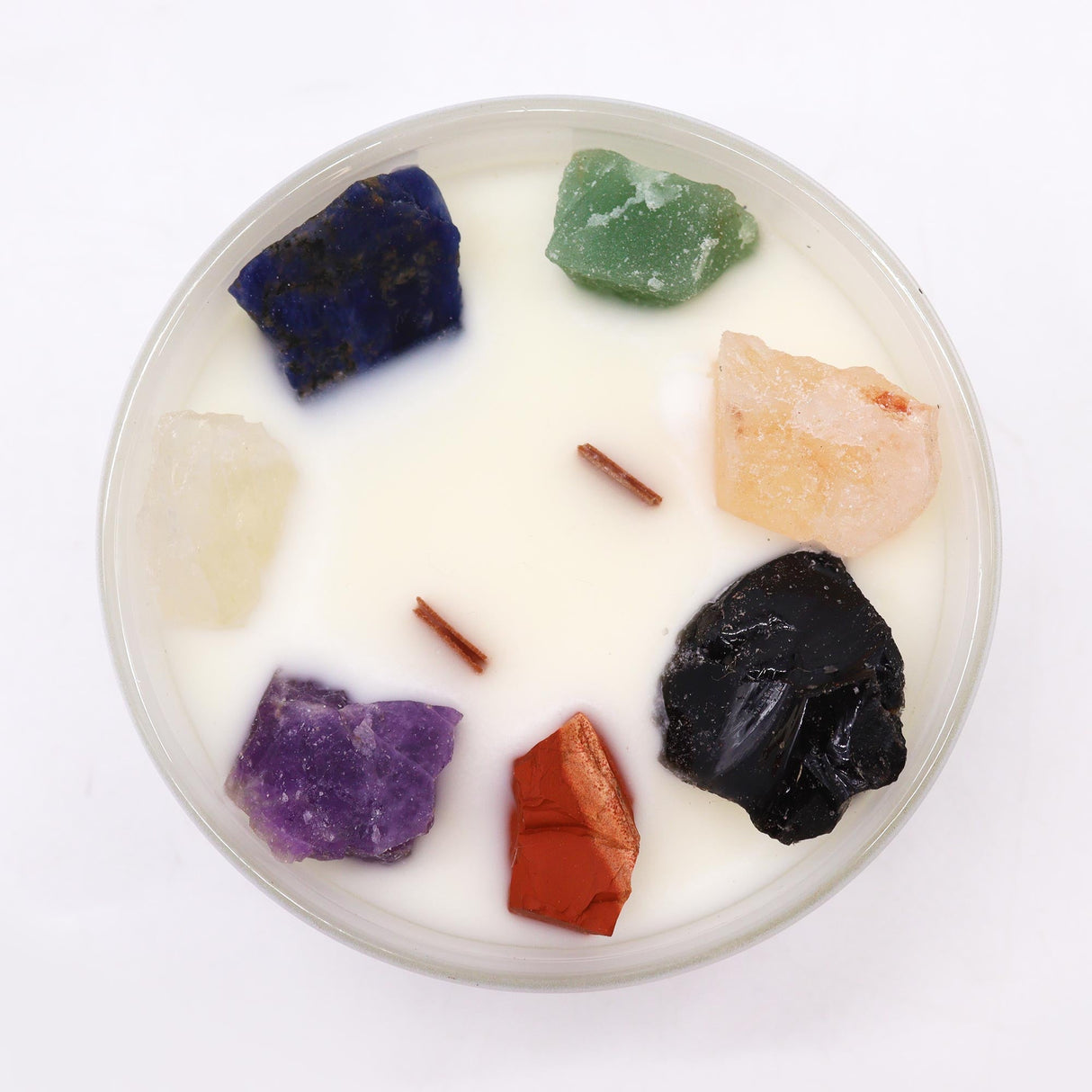 7 Chakras Crystal Candle - SHAMTAM.COM