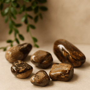 Large Jasper Tumbled Stones African Nguni, 6 Pieces - SHAMTAM.COM