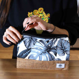 Large Luxury Tropical Pouches - 26x17cm - Assorted Designs for Toiletries, Cosmetics, and Travel Essentials - SHAMTAM.COM