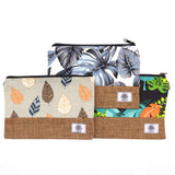 Large Luxury Tropical Pouches - 26x17cm - Assorted Designs for Toiletries, Cosmetics, and Travel Essentials - SHAMTAM.COM
