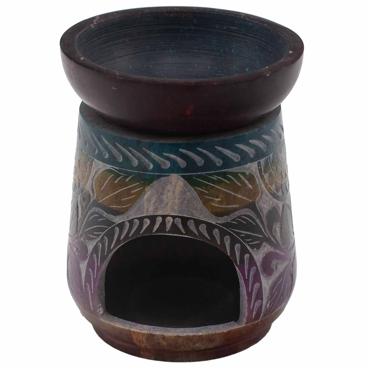 Elephant Oil Burner 13x10cm - Soapstone - Five Colours - SHAMTAM.COM