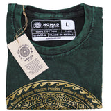 Large Stone Washed T-Shirt - Chakra - Green - SHAMTAM.COM