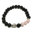 Lava Stone Bracelet - Buddha Rose Quartz - SHAMTAM.COM