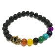 Lava Stone Bracelet - Hamsa Chakra - SHAMTAM.COM