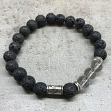 Lava Stone Bracelet - Tribal Rock Quartz - SHAMTAM.COM