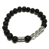 Lava Stone Bracelet - Tribal Rock Quartz - SHAMTAM.COM