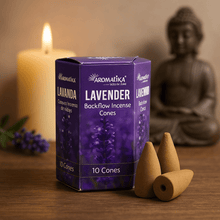 Lavender Backflow Incense Cones, 10 Pack Aromatika - SHAMTAM.COM
