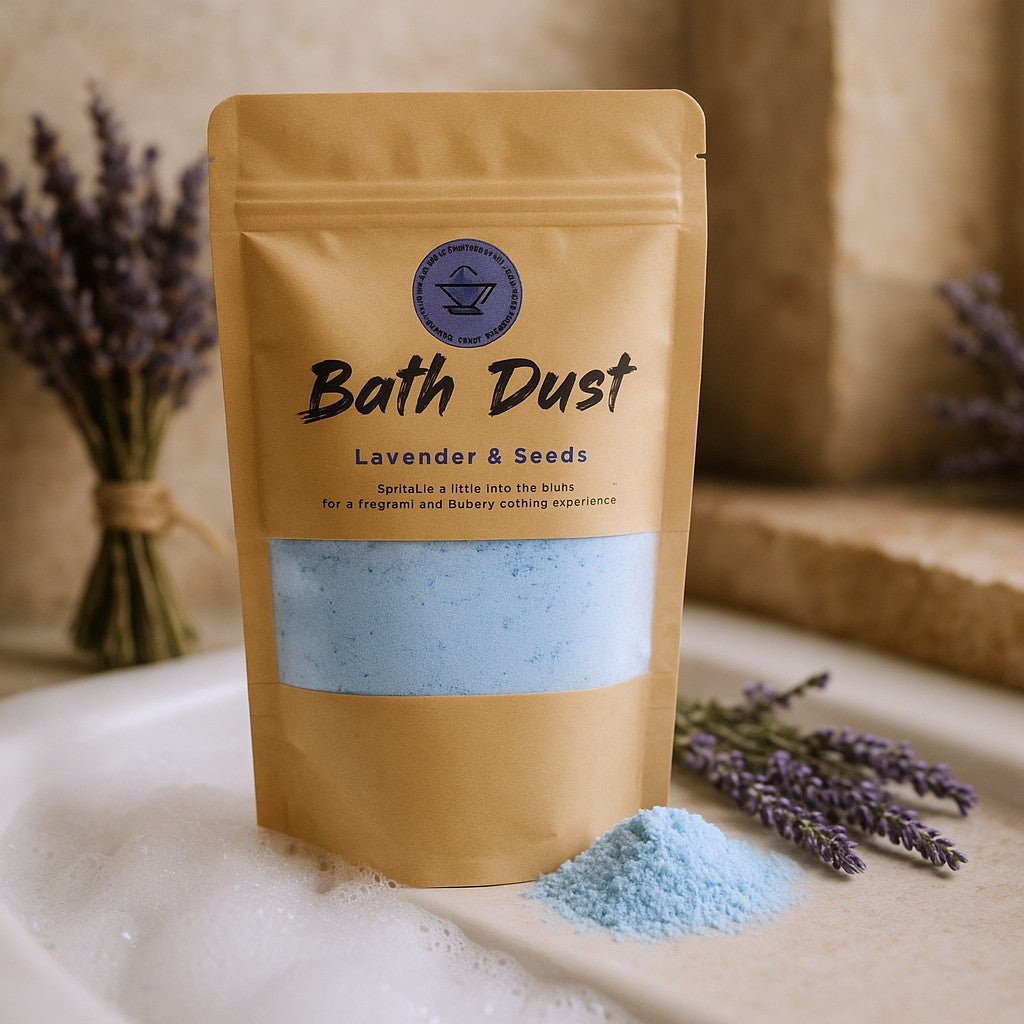 Lavender Bath Dust With Seeds 190g - SHAMTAM.COM