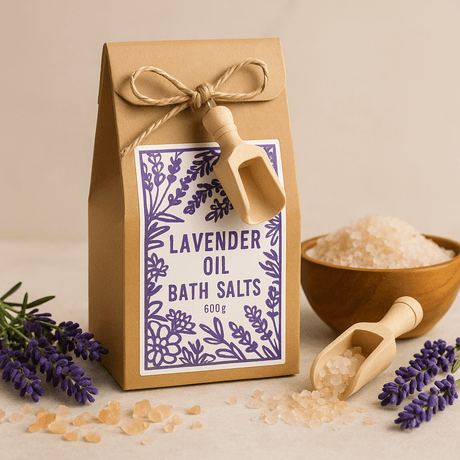Lavender Bath Salt Himalayan 500g - SHAMTAM.COM