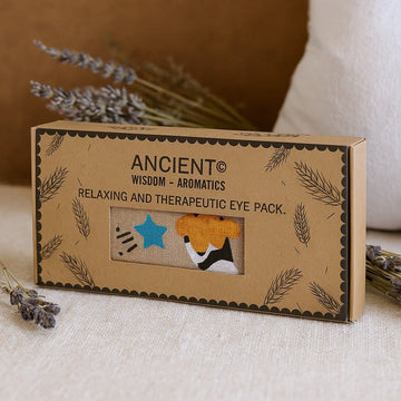 Boîte cadeau coussin pour les yeux à la lavande, coton naturel