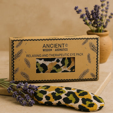 Coffret cadeau coussin pour les yeux à la lavande Nuit Léopard
