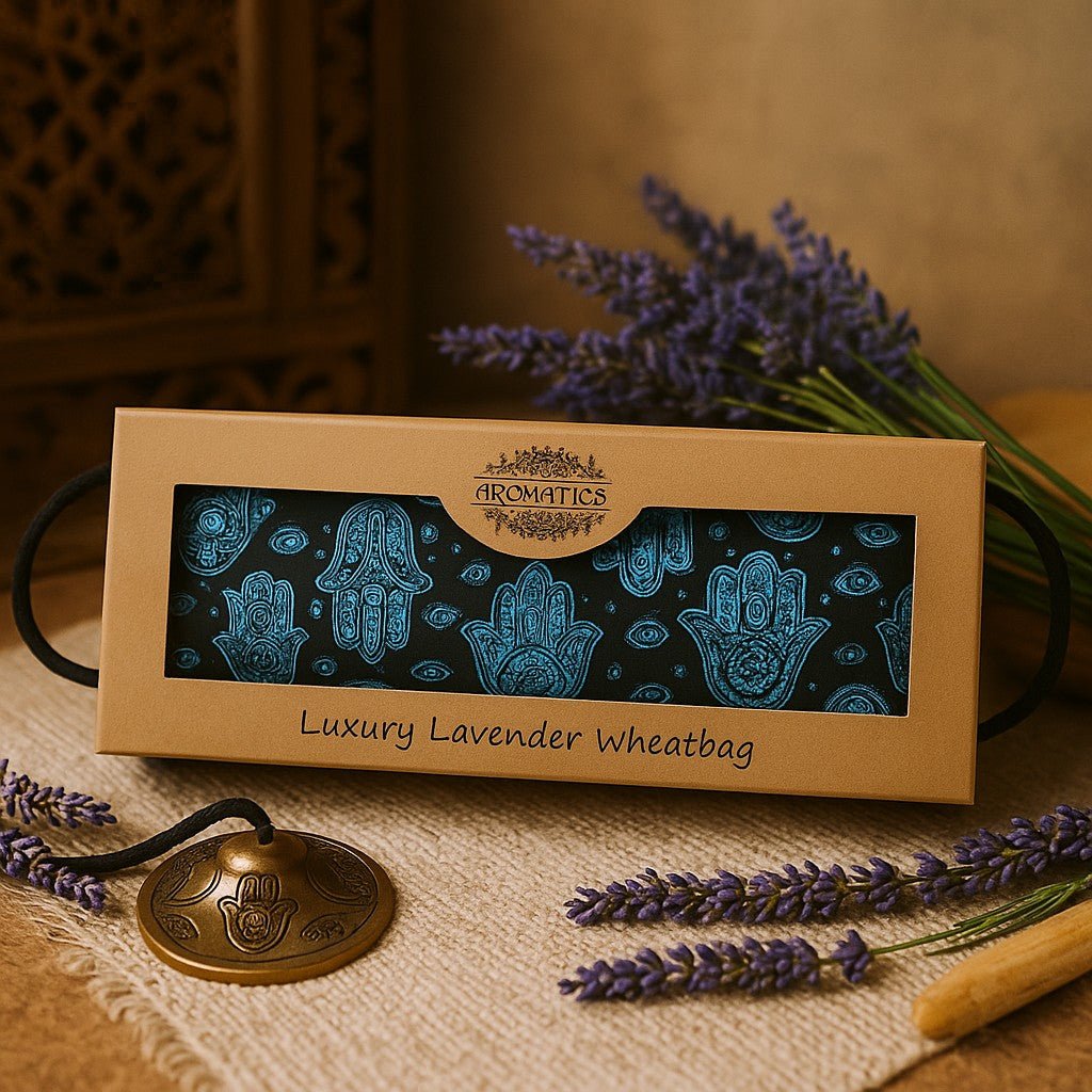 Lavender Eye Pillow Hamsa Gift Box - SHAMTAM.COM