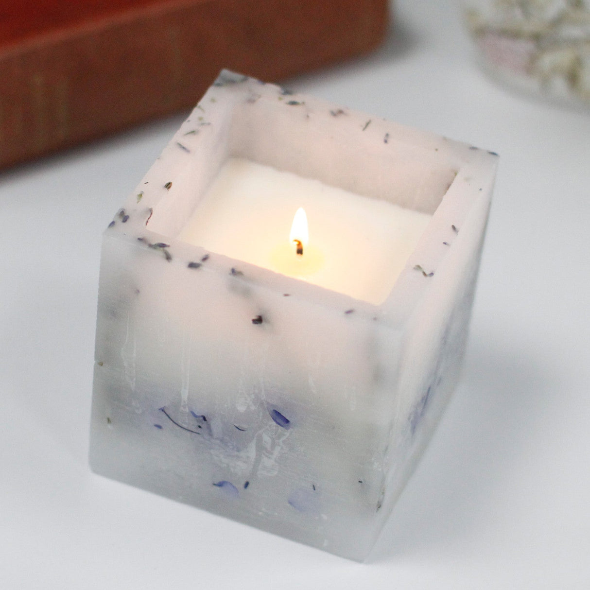 Lavender Scented Candle - Large Square - SHAMTAM.COM
