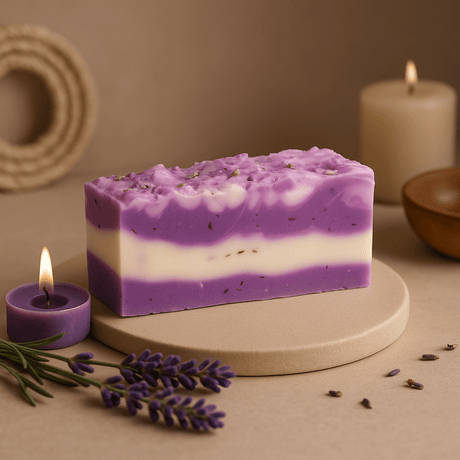 Lavender Soap Bar Olive Oil Cold Process - SHAMTAM.COM