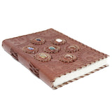 Handmade Notebook Chakra Crystal Gemstones 6x9" - SHAMTAM.COM