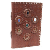 Handmade Notebook Chakra Crystal Gemstones 6x9" - SHAMTAM.COM