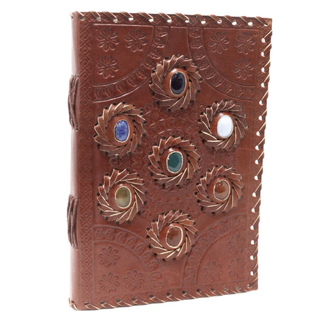 Handmade Notebook Chakra Crystal Gemstones 6x9" - SHAMTAM.COM
