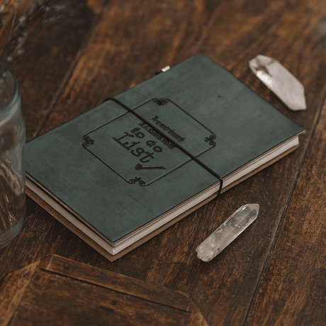 Leather Journal Important Things To Do Grey 80 - Page - SHAMTAM.COM