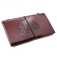 Handmade Leather Journal - Travel the World - Brown (80 pages) - SHAMTAM.COM