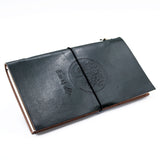 Handmade Leather Journal - Tree of Life - Green (80 pages) - SHAMTAM.COM